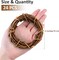 24 Pieces Grapevine Wreaths Vine Branch Wreath Natural Christmas Rattan Wreath Garland Decoration for Christmas Holiday Craft or Wedding Supplies, 4 Inch